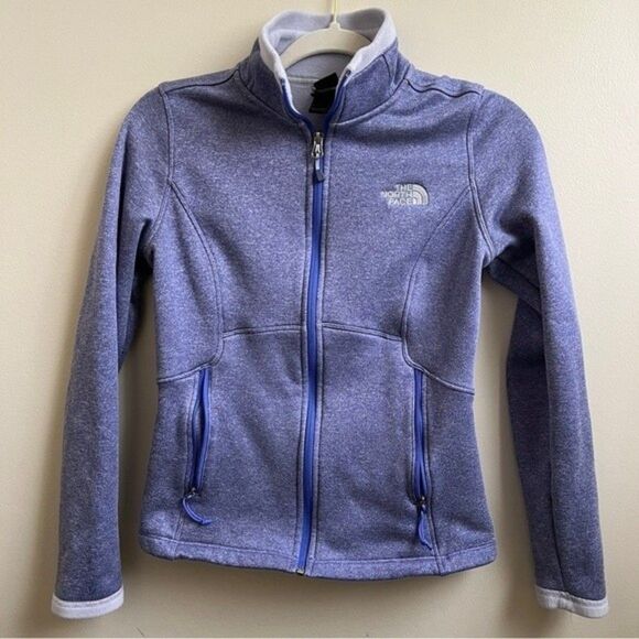 The North Face Jackets & Blazers - The North Face Zip Up purple sweater jacket XS